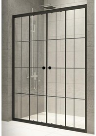 Resim Durul Duşakabin Ön Cephe Siyah Çizgi Siyah 