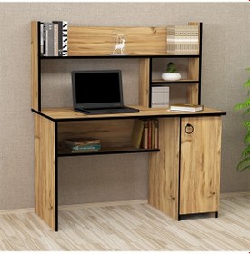 Resim Kalenderdekor1 Kalender Dekor Lucas 120 Cm Çalışma Masası Lc04 Meşe 