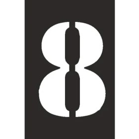 Resim İsg Tabelam 13x20cm/kompozit/8 Rakamı Boyama Şablonu Set2 