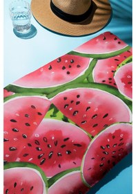 Resim Dijital Baskı Plaj Deniz Havlusu Karpuz Desenli Peştamal Hvl0020 Renkli 
