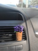 Resim Aksesuar360 Mu Craft Mor Çıtır Çiçek Araç İçi Klima Koku Difüzörü Klipsli (Kokusuz) 