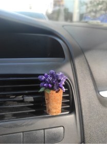 Resim Aksesuar360 Mu Craft Mor Çıtır Çiçek Araç İçi Klima Koku Difüzörü Klipsli (Kokusuz) 