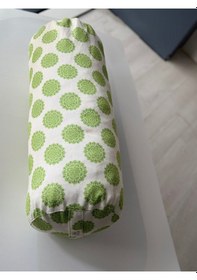 Resim Zafu Silindir Uzun Yoga Meditasyon Minderi Bolster Yeşil 