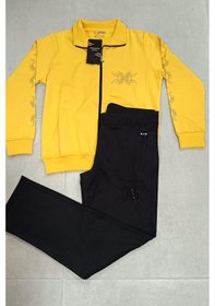 Resim Capri 952 Dalgıç Kumas Taslı Bayan Esofman Takımı-sarı Sarı 