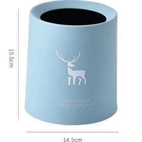 Resim Lebeigo Masaüstü Çöp Kutusu Ev Oturma Odası Için Küçük Mini Komodin Kalem Tutucu ile Çöp Kutusu Kağıt Sepeti Kutusu Asılı Tuvalet (Yurt Dışından) 