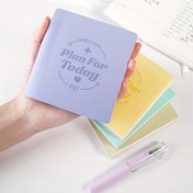 Resim Macaron Renkli Defter ve Tek Cep Kalem, Günlük Planlayıcı, Taşınabilir Yüksek Kaliteli Not Defteri - Zaman Yönetimi, Öz Disiplin Kontrolü, Ofis Kayıtları ve Günlük Eğlenceli Notlar için 6 Renkte, Sevimli Mini Planlayıcı 