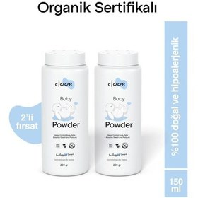 Resim Clooe Organik Bebek Pudrası 200gr - 2 Li Fırsat Paketi 