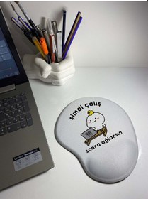 Resim Şimdi Çalış Sonra Ağlarsın Baskılı Bilek Destekli Mousepad 