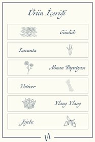 Resim Vienurla %100 Organik Lavanta Günlük Alman Papatyası Doğal Parfüm Sakinlik ve Huzur Roll-on 10 ml 