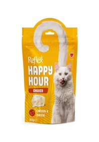 Resim Reflex Happy Hour Choosy Tavuklu Ve Peynirli Kedi Ödül Maması 60gr - 5 Adet 