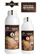 Resim POWER TIME EPOXY 1400 Gram Wood Epoxy Quatro Mg Yeni/ Kalın Döküm Şeffaf Epoksi Reçine Sehpa, Masa Için Yeni Ürün 