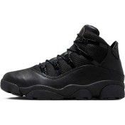 Resim Nike Air Jordan Winterized 6 Rings Mens Sneaker Shoes Hakiki Deri Su Geçirmez Erkek Günlük Spor Ayakkabı Siyah 