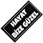 Resim Hayat Güzel Yazılı Sök-tak-pratik Vantuzlu Yeni Nesil Dekor Pla 