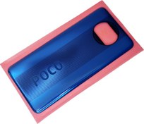 Resim Xiaomi Poco X3 / Poco X3 NFC Arka Kapak Batarya Pil Kapağı (CAM) MAVİ Tkgz