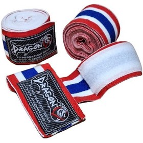 Resim Dragondo 83818 Thailand Bayraklı 3,5 Metre Elastik Bandaj Boks Bandajı Muay Thai Bandajı Kick Boks Bandajı Çok Renkli 