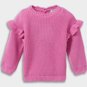 Resim Defacto Kız Bebek Bisiklet Yaka Triko Kazak F2627a525wnpn280 Pembe 