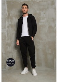 Resim Erkek 5016 Eşofman Takımı Siyah 