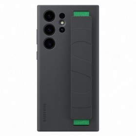 Resim Samsung Galaxy S23 Ultra Ince Kordonlu Silikon Kılıf - Siyah 