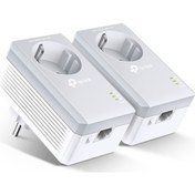 Resim Tp-Link Tl-Pa4010P Kıt Av600 Ac Güç Soketli Powerline Adaptör Baş 