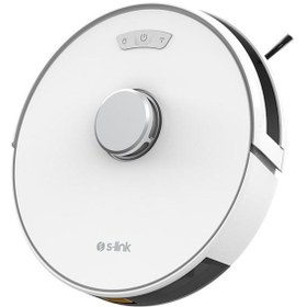 Resim S-Link C45 Max 2700 Vakumlu Gerçek 3000mAh Yüksek Emişli Akıllı Robot Süpürgesi 