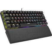 Resim Rampage Ally K11 Siyah Rainbow Q Bilek Destekli Red Switch Gaming Oyuncu Klavye 
