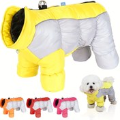 Resim Pet Termal Dört Bacaklı Giyim, Küçük Köpekler İçin Sıcak Giysiler, Yalıtımlı Köpek Ceketleri, Yansıtıcı Kış Dört Bacaklı Yüksek Boyunlu Köpek Ceketleri, Rüzgar Geçirmez Pet Termal Giyim (Orta ve Küçük Köpekler İçin Uygun) 