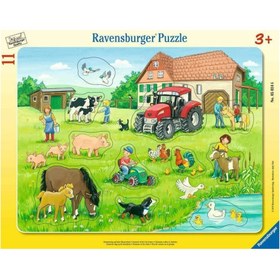 Resim Ravensburger 11 Parça Büyük Çerçeveli Puzzle Köyde Yaz 050246 