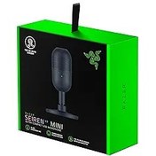 Resim Razer Seiren V3 Mini - Ultra Kompakt USB Mikrofon (14mm Kondenser Mikrofon, Kardioid Alma Deseni, LED Göstergeli Dokunarak Sessize Alma Sensörü, Dahili Amortisör, Tak ve Çalıştır) Siyah 