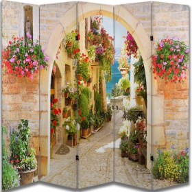 Resim Manzara Temalı Özel Tasarım Paravan Room Divider 180 x 200 cm 