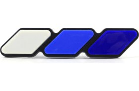 Resim Youtek Toyota Araçları İçin Mavi Gradyan Grille Badge: Tacoma, Tundra, 4runner Stili Artırıcı Abs Malzeme Modifikasyon Parçası 