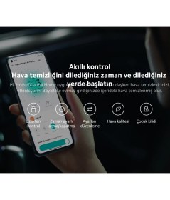 Resim XİAOMİ Ev ve Ofis Için Hava Temizleme Cihazı - Evcil Hayvan Tüyü ve Koku Giderici + Hav&yün Temizleyici 