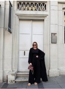 Resim Kadın Viskon 3 Lü Takım Kimono + Beli Lastikli Salaş Pantolon + Sıfır Kol Kolsuz 8 Renk Siyah 