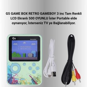 Resim Tv - 712 - Bağlantılı 500 Oyunlu Mini - Shophnrl - Gameboy Konsol 