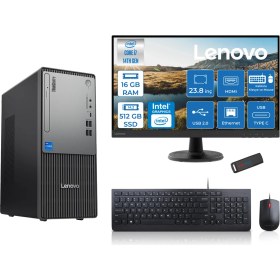 Resim Lenovo Thinkcentre Neo 50T Gen5 Intel Core I7 14700 16GB Ddr5 512GB SSD 23.8 Inç Monitör Freedos Intel UHD 770 Masaüstü Bilgisayar 2412UAS0GL00F02 + Zetta Flash Bellek 