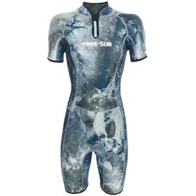 Resim Free-Sub 2mm Dreams Sky Kadın Shorty (Kısa) Sörf, Scuba Tüplü Dalış Elbisesi Wetsuit - 2XL 