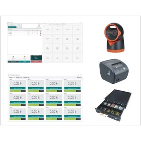 Resim CHECKWORK Yazılım (paket4) + Masaüstü Okuyucu + 80m Fiş Yazıcı + 5 Göz Para Çekmecesi 