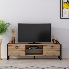 Resim MOBİLYA GEZEGENİ THALİA TV ÜNİTESİ DEMİR AYAK ÇIRAĞAN 150 CM 