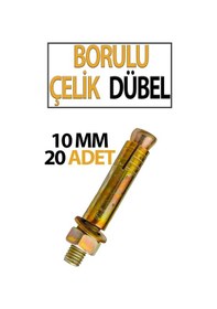 Resim Borulu Çelik Dübel 10 Mm 20 Adet Diğer 