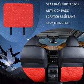 Resim Dashanshop Ford Edge 2020-2023 Oto Kolçak Koruyucu Saklama Çantalı 2 Adet Kırmızı Beyaz 