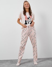 Resim Mickey Mouse Baskılı Pijama Takımı 