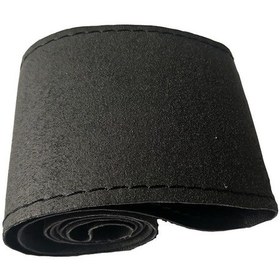 Resim Siyah Dıy Direksiyon İğne Ve İplik İç Aksesuarlı Arabanın Direksiyon Simidindeki Yumuşak Deri Örgüyü Kapsar 