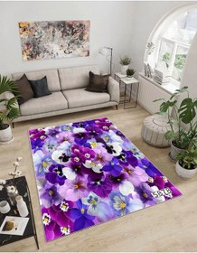 Resim Dijidekor Işıltı Koleksiyonu Model24 Süngerli Dijital Baskılı Saçaksız Mutfak Halısı Yolluk 