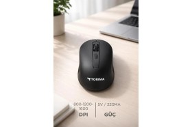 Resim Torima Kablosuz Mouse Usb Alıcılı Fare TM22 Siyah 