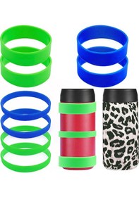 Resim Süblimasyon Boşlukları Tumbler İçin 8pcs Silikon Bantlar, Elastik 