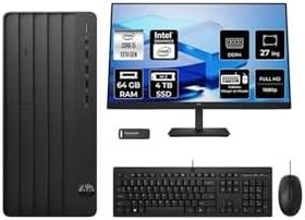 Resim HP Pro Tower 290 G9 i5 13400 64GB 4TB SSD FDOS Masaüstü Bilgisayar + 27" Monitör 