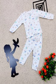 Resim Kayıklı Panda Erkek Bebek Pijama Takım ka9855214 