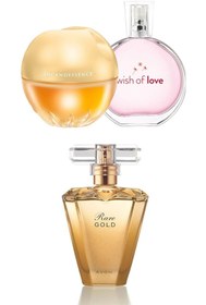 Resim Avon Rare Gold Edp 50 Ml + Incandessence Edp 50ml + Wish Of Love Edt 50 Ml 3' Lü Kadın Parfüm Seti 
