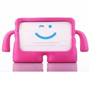 Resim iPad Uyumlu 9.Nesil 10.2 İnç 2021 Uyumlu Kılıf Standlı ve Tutma Kollu Yumuşak Silikon Çocuk Tablet Kılıfı 