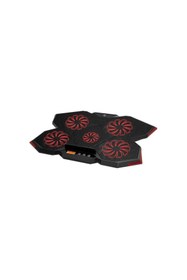 Resim Frisby FNC-5252B GP4 Notebook Soğutucu & Stand(5xFan) LCD Kontrol Pane Metal Izgara 2 x USB Port 