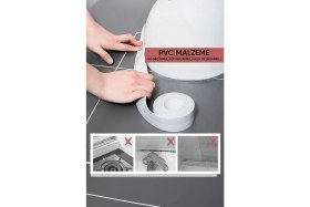 Resim Beatitude Beyaz Su Sızdırmaz Bant Ev Küvet Lavabo Mutfak Kenar Bandı Su Geçirmez 3,2 m x 38 Tamir Bandı 